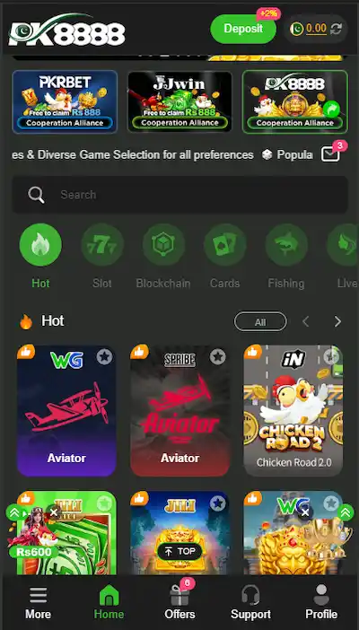 PK8888 Game Interface