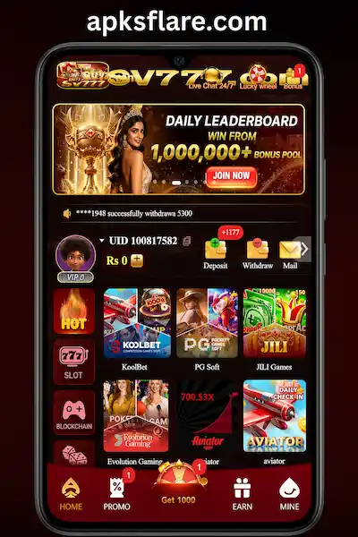 SV777 Game Interface